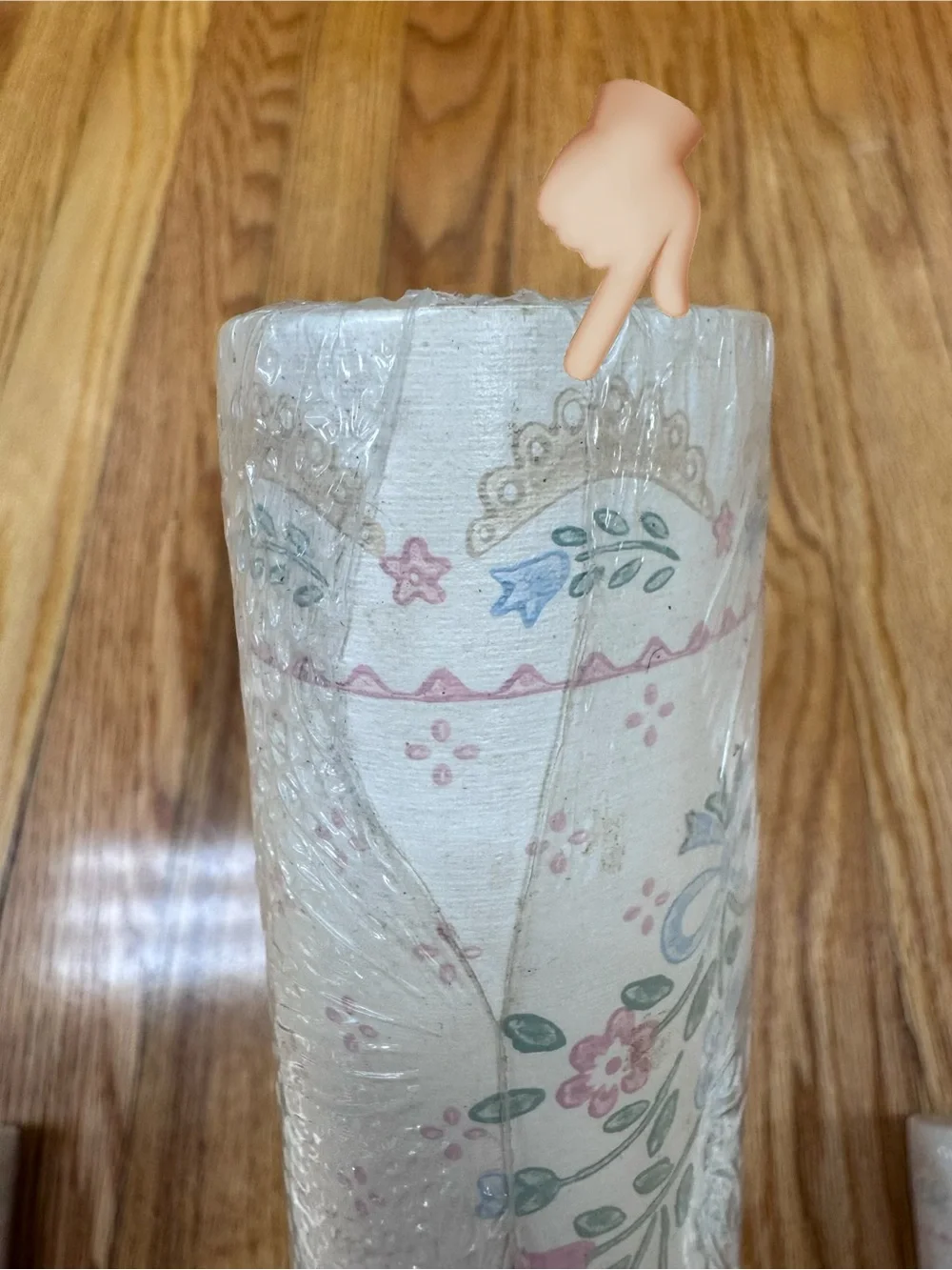 Vintage Cottagecore Floral Heart Pattern Wallpaper Border Set of 4 Rolls